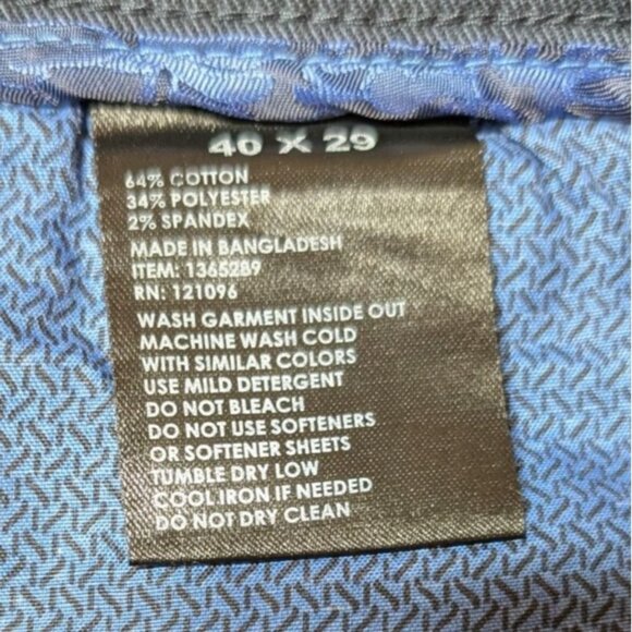 English Laundry Slimmer Straight Leg Pants Mens 40x29 NWT Blue - Picture 6 of 10